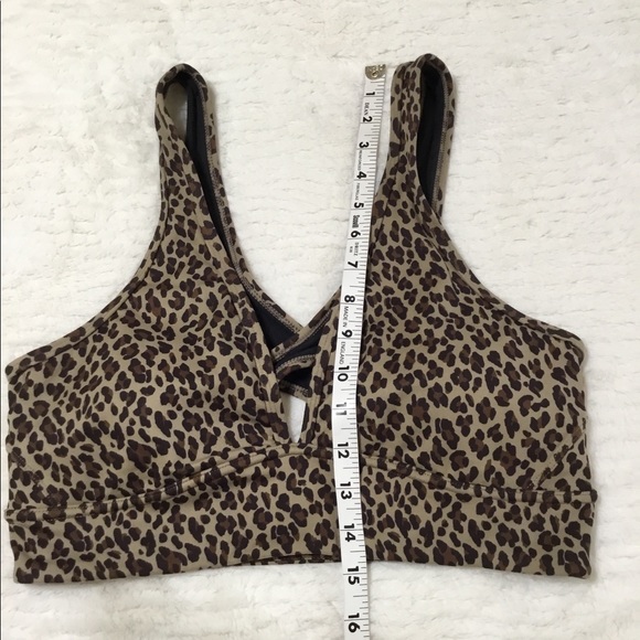 Varley Watson Bra Coffe Cheetah size large - Picture 4 of 13